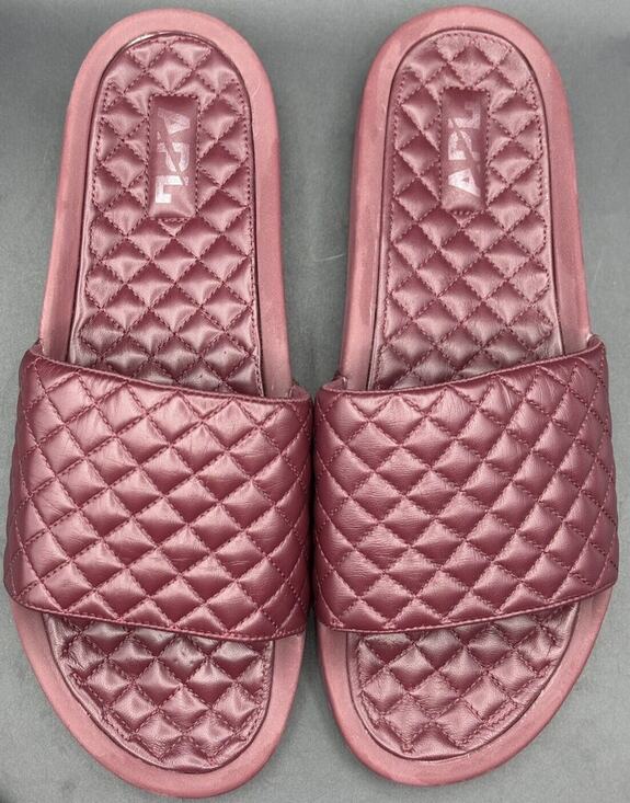 APL Lusso Quilted Leather Slide Sandal Men\'s Sz 13 Crimson main image 6